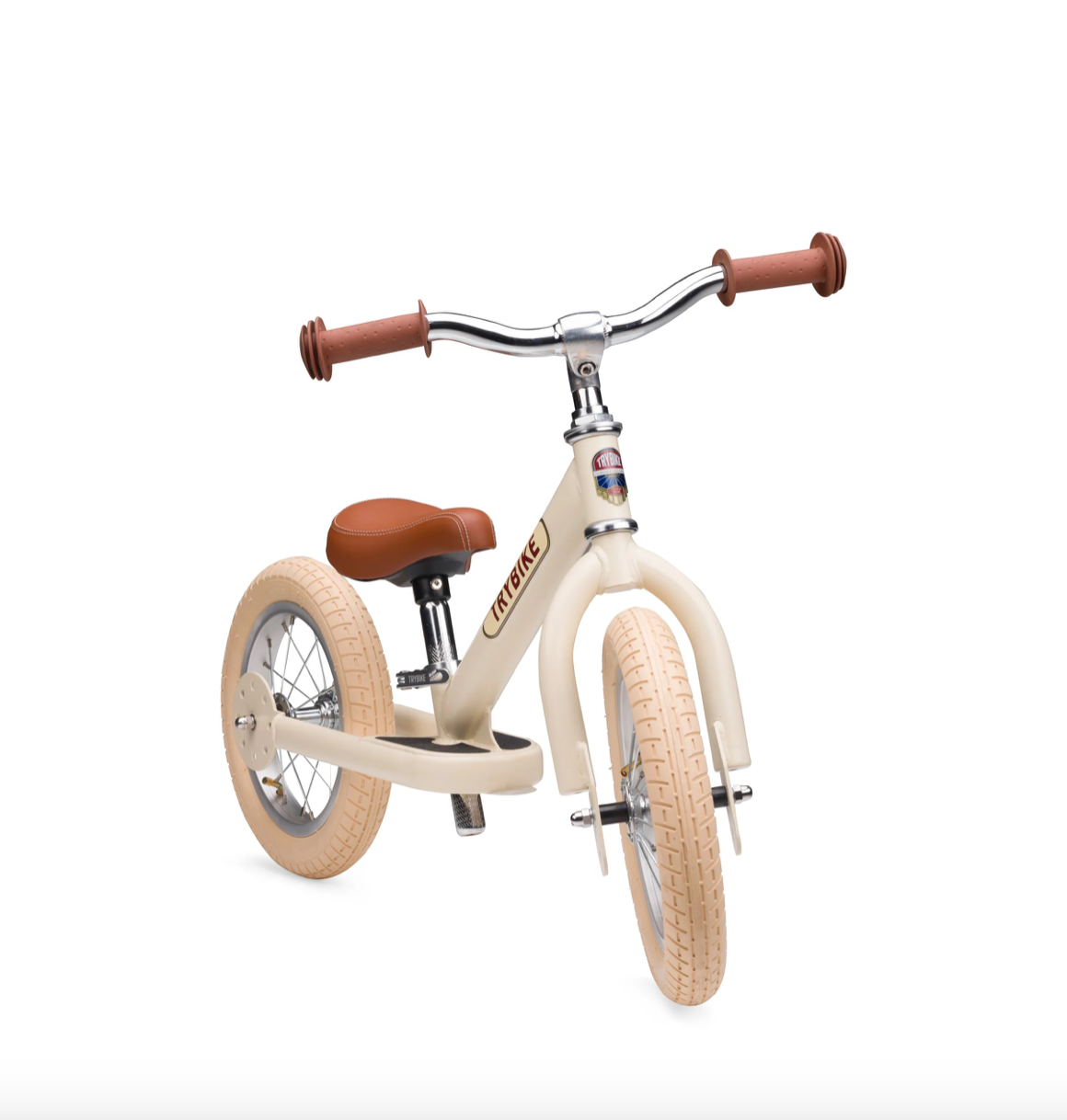 draisienne tricycle 2 roues evolutive vintage creme - TRYBIKE