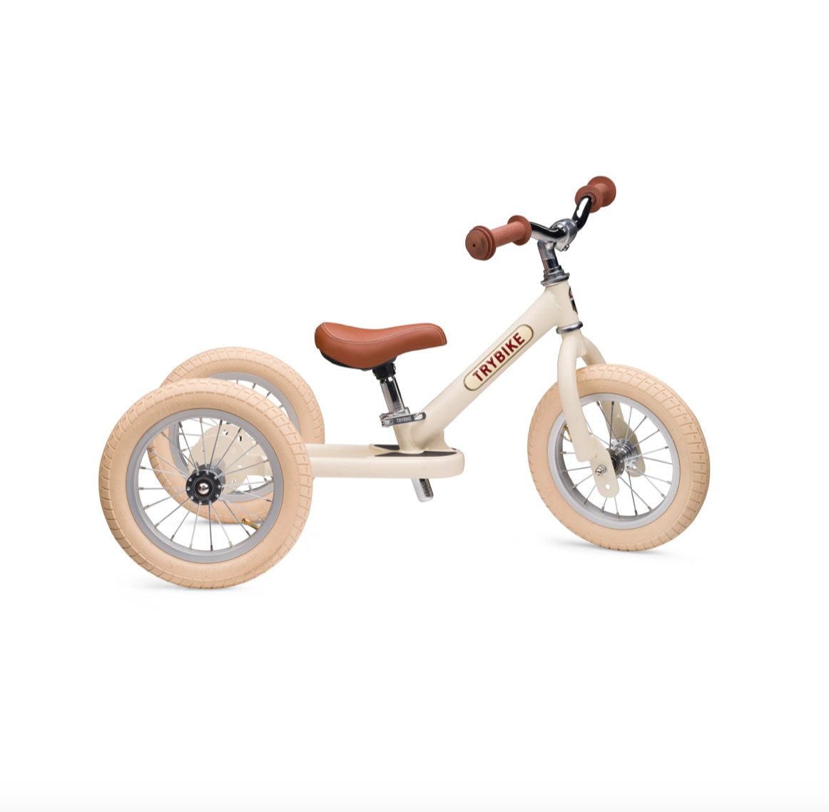 draisienne tricycle 2 en 1 vintage creme 3 roues evolutive - TRYBIKE
