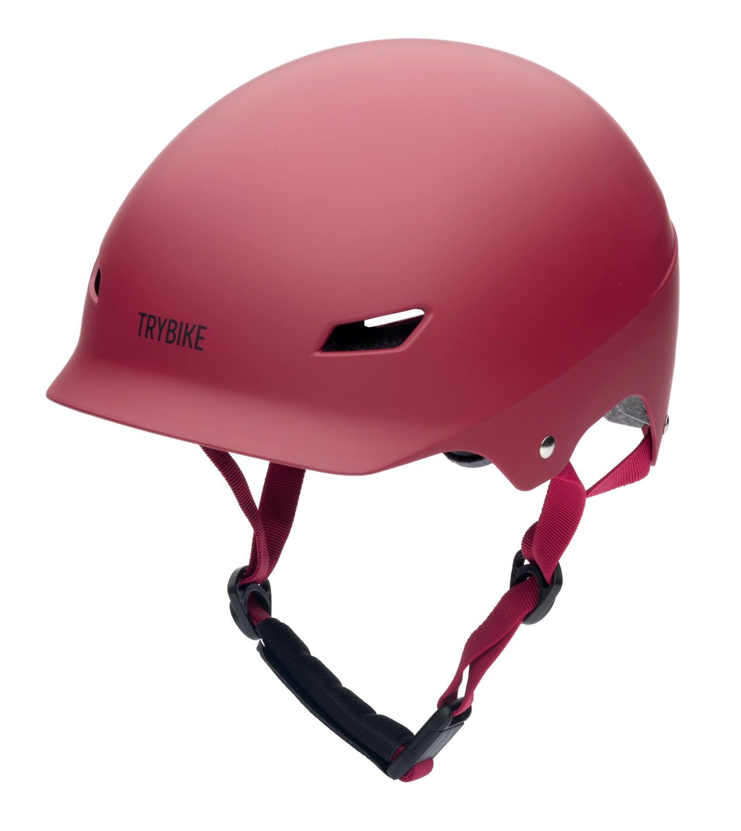 Casque rouge mat taille S/M - TRYBIKE