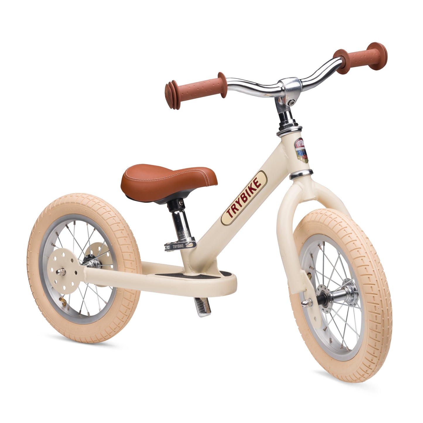 draisienne tricycle 2 roues evolutive vintage creme - TRYBIKE