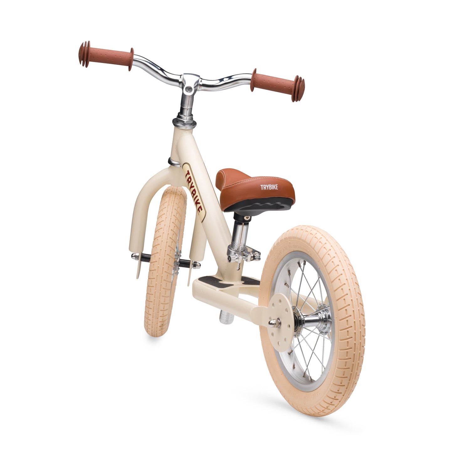 draisienne tricycle 2 roues evolutive vintage creme - TRYBIKE