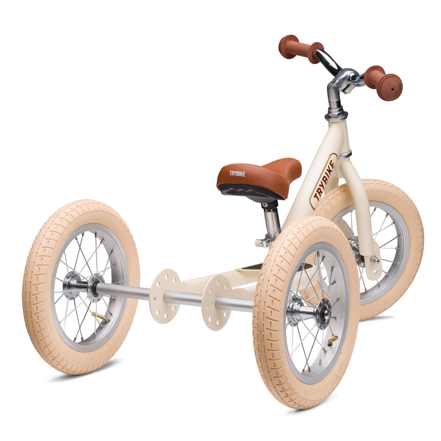 draisienne tricycle 2 en 1 vintage creme 3 roues evolutive - TRYBIKE