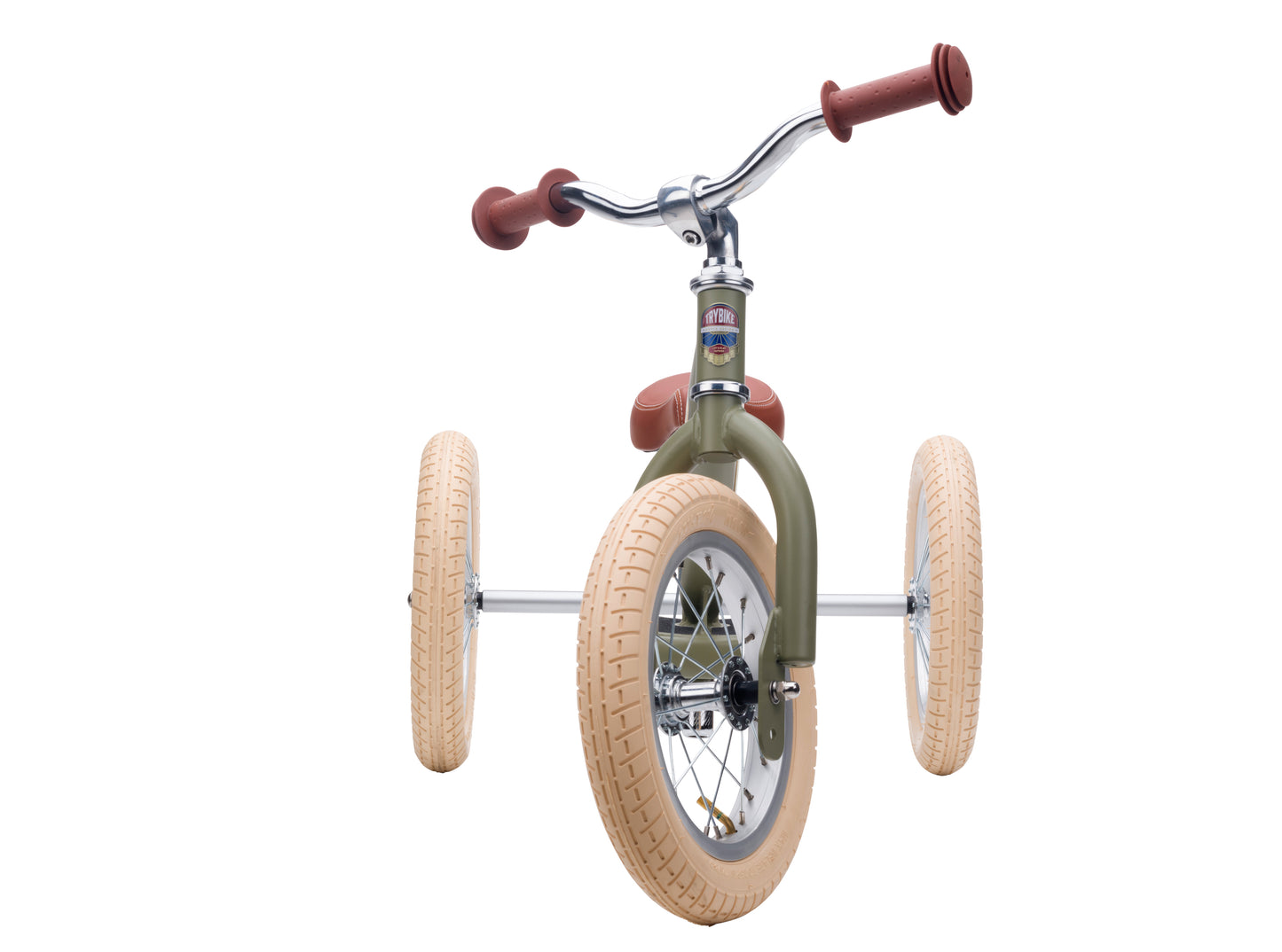 draisienne tricycle 2 en 1 vintage vert mat 3 roues evolutive - TRYBIKE