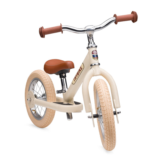 draisienne tricycle 2 roues evolutive vintage creme - TRYBIKE