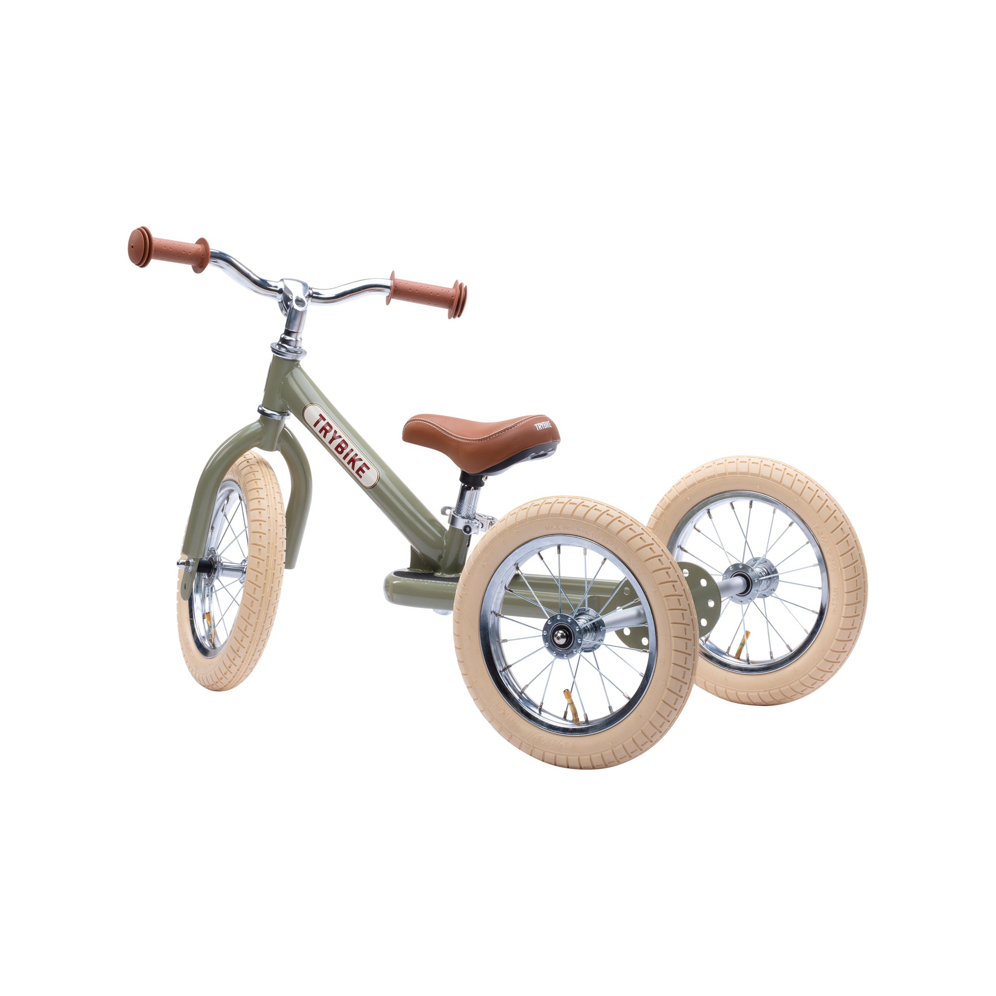Giantex tricycle et draisienne en bois 2-en-1 avec siège réglable