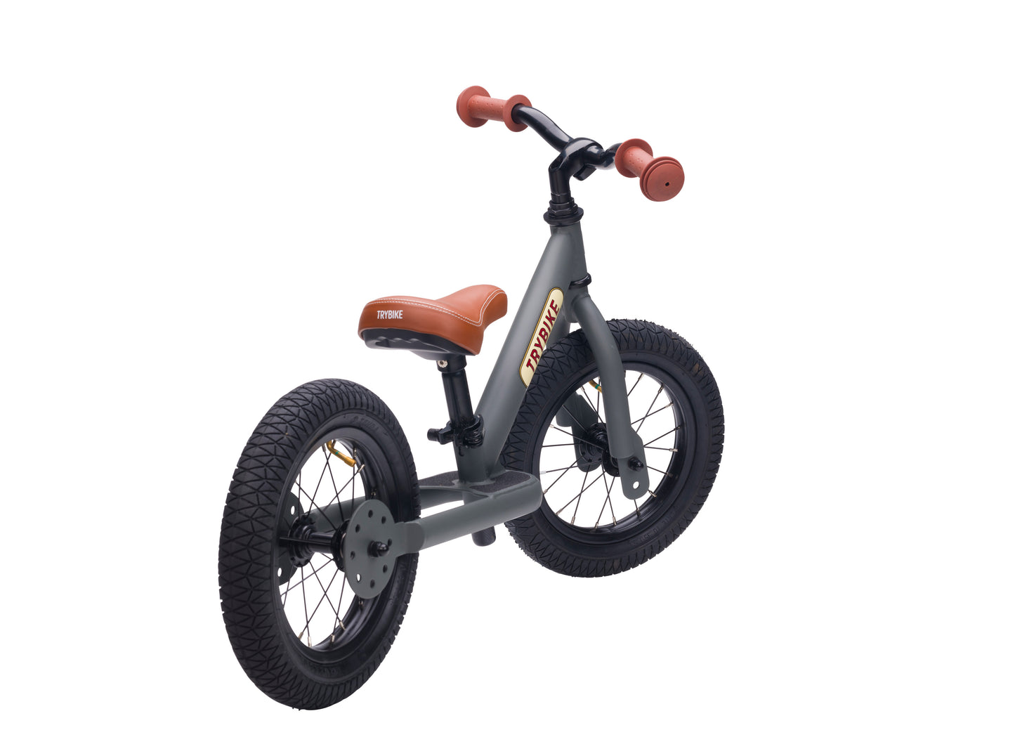 draisienne tricycle 2 roues evolutive anthracite mat - TRYBIKE