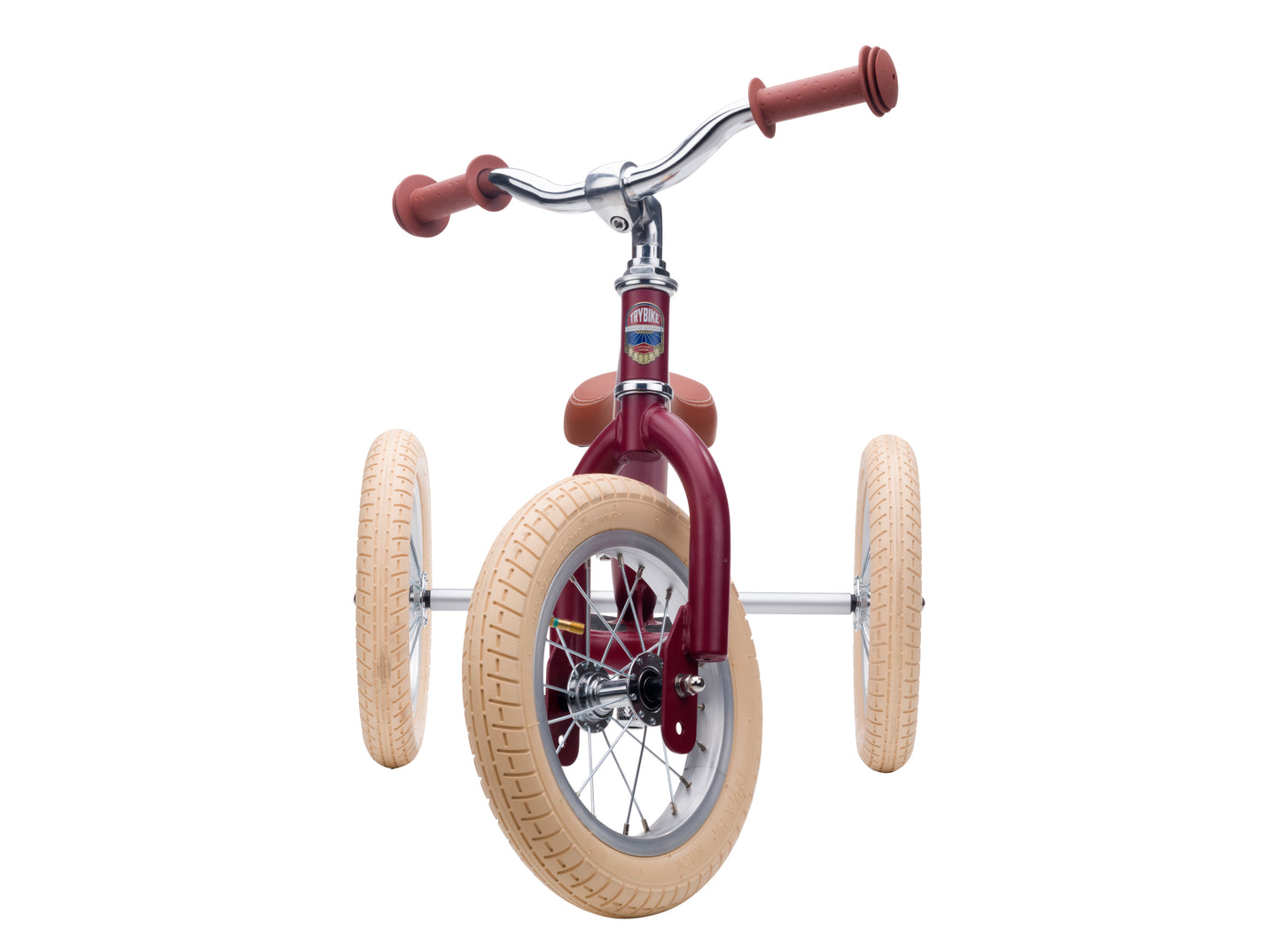 draisienne tricycle 2 en 1 vintage rouge mat 3 roues evolutive - TRYBIKE