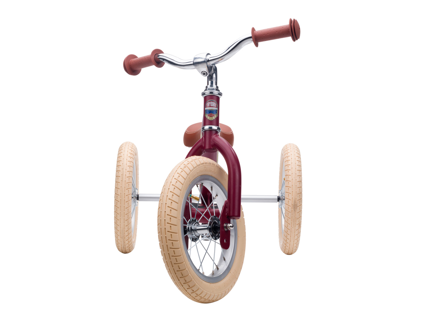 draisienne tricycle 2 en 1 vintage rouge mat 3 roues evolutive - TRYBIKE