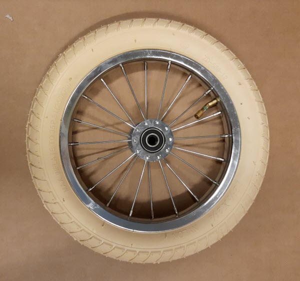 roue complète pneu beige