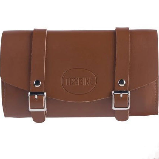 sacoche de guidon en simili cuir - TRYBIKE